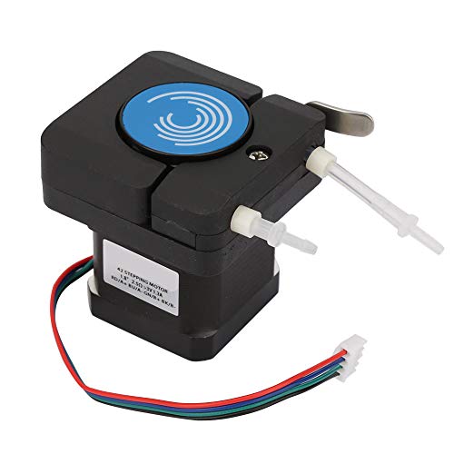 TICFOX Peristaltikpumpe, Schrittmotor Schlauchpumpe, 12–24 V Peristaltische Mikro Schlauchpumpe mit großem Durchfluss und Korrosionsschutz mit Schrittmotor für Labor und Automatisierung