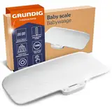 GRUNDIG Babywaage mit Körperlängen Messung - hochpräzise Baby Waage mit Hold Automatik für genaue Ergebnisse bei Strampelmäusen - Digital Scale mit Tara Funktion - bis 40kg belastbar (ohne Batterien)