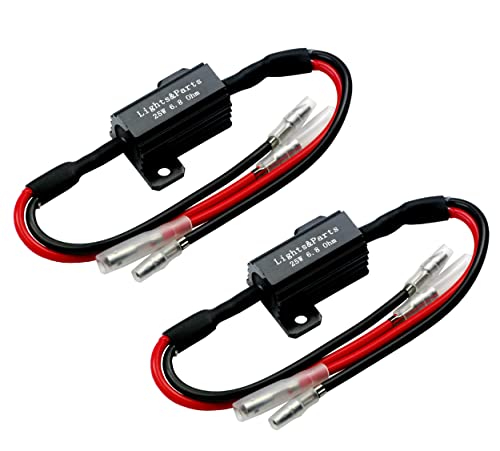 L & P Car Design LP B548 2 Stück Leistungswiderstand Lastwiderstand Widerstand für SMD LED Miniblinker Mini Blinker für richtige Blinkfrequenz 12V