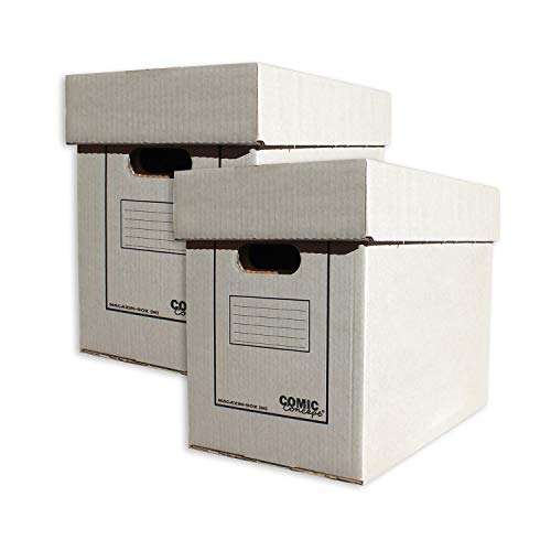 Comic Concept Set 2X Magazin & Alben-Box, mit Deckel, stapelbarer Karton