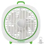 VIVOSUN AeroWave D4, 10,2 cm Growzelt-Clipventilator mit abnehmbarem Haken, 3 Geschwindigkeiten, starker und leiser Luftstrom, einstellbarer Luftstromwinkel für Hydrokultur, Zirkulation und Kühlung,