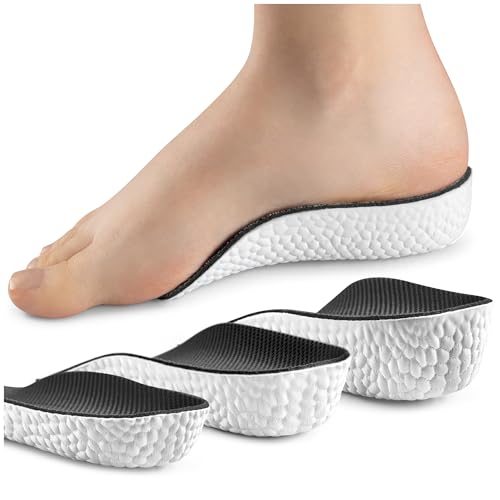 SULPO Schuheinlagen Erhöhung - Höhe Erhöhung Einlagen - Einlagen Schuhe Herren zur Fersenerhöhung - Erhöhung Fersenkissen - Height Increase Insoles - Heel Pads - Fersenkeil - Anti-Rutsch - 2,5cm