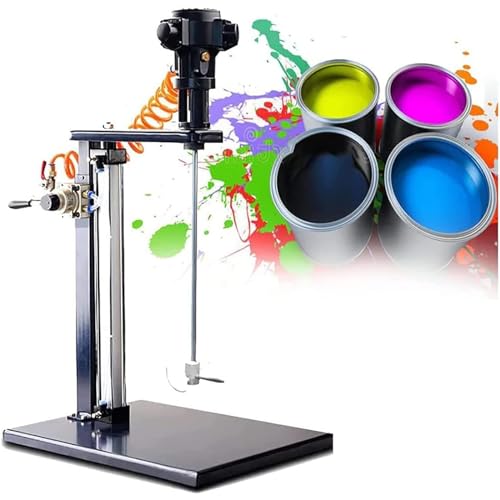HTONVK 5 Gal/20L Gallonen pneumatischer Halterungsmischer, automatische Hubmischer-Farbrührmaschine für das industrielle Farbmischen