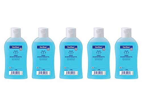 5x 100ml Flasche Sterillium Hygiene Händedesinfektion Desinfektionsmittel, Unparfümiert