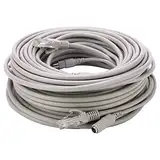 Dioche Kabelnetzwerk und Strom für Außenkameras Ethernet-CCTV-Kabel Kunststoff 5M 10M 15M 20M Rj45 + DC Ethernet-CCTV-Kabel für IP-Kameras NVR-System 10Mbps100Mbps (15M) (20m)