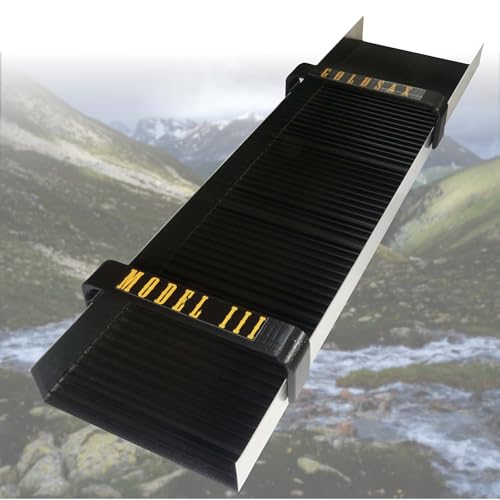 Große Goldwaschrinne Model 3, Gold sluice Box, 100 x 25cm, Goldwaschschleuse zum Goldwaschen am Fluss