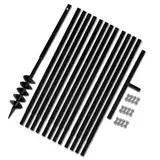vidaXL Erdbohrer 100mm 13m Brunnenbohrer Erdbohrgerät Brunnenbau Bohrgerät
