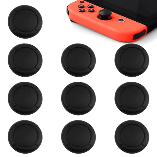 5 Paar Silikon-Joystick-Kappen Kompatibel mit Nintendo Switch, Controller-Schutz, verbesserte Daumengriffkappen, einfache Installation, verbessertes Spielerlebnis für Gamer