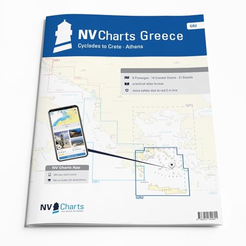nv charts NV.Atlas GR 2 Greece - Cyclades to Crete & Athens Papier & Digital [ Seekarte NV Verlag ] Edition 2022