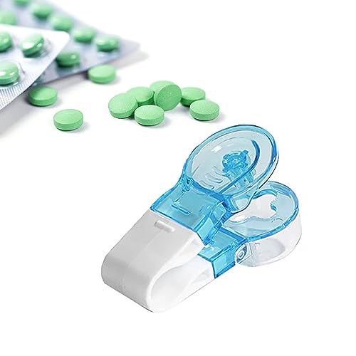 YEJAHY Engeliebe Mimi Tragbare Pillendose,Tragbarer Pillenöffner, Hilfsmittel, Pillenmacher, Splitter mit Aufbewahrungsbox, kein Kontakt, einfach herauszunehmen – 1 Stück