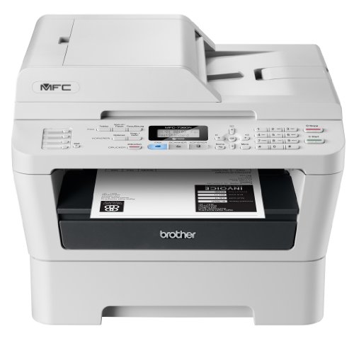 Brother MFC-7360N Monolaser-Multifunktionsgerät (Drucken, scannen, kopieren, faxen, 2.400x600 dpi, USB 2.0 Hi-Speed)