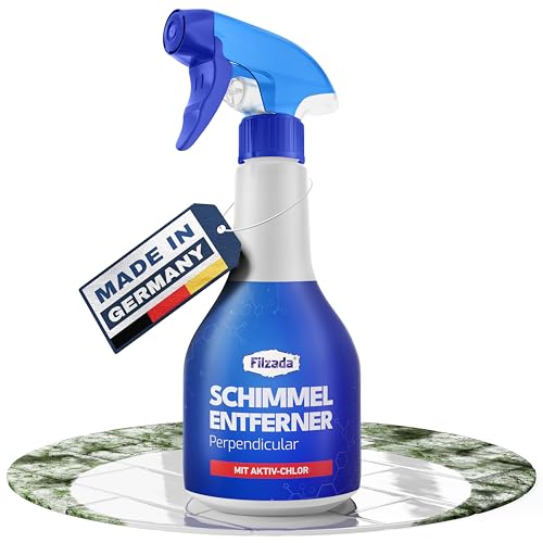 Filzada® Profi Schimmelentferner mit Aktiv-Chlor & HAFTEFFEKT - EXTREM starkes Schimmelspray - Für Bad, Fugen, uvm - Entfernt Schimmel VOLLSTÄNDIG