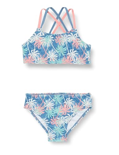 Playshoes Mädchen UV-Schutz Bikini Badeanzug Schwimmanzug Badebekleidung, Palmen, 134/140