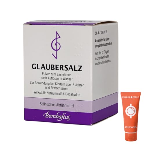 Bombastus Glaubersalz, 100g I Salinisches Abführmittel I bei Verstopfung (Obstipation) I Darmreinigung I Spar-Set plus Pharma Perle give-away (Glaubersalz 1x 100 g)