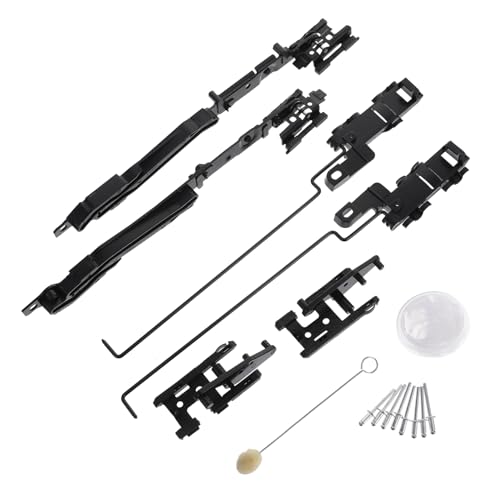 YOSADIER 1 Satz Schiebedach Reparatursatz Ersatz Reperatur-teile Bausatz Fenster Autoreparaturzubehör Autozubehör Black Eisen