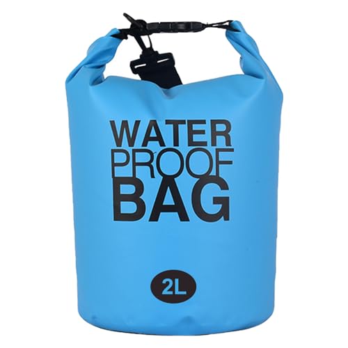 Wasserdichter Rucksack Dry Bag, Wasserdichte Tasche, Wasserdichter Packsack Mit Schultergurt, Wasserdichte Tasche im Freien, für Reisen Bootfahren Schwimmen Wandern, Wasserdichter Packsack, 2L