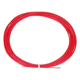 Keenso Badminton Saite, 10m Nylon Hohe Flexibilität Badminton Saite Badmintonschläger Ersatzsaite Badmintonschläger Reparaturs Saite (Rot)