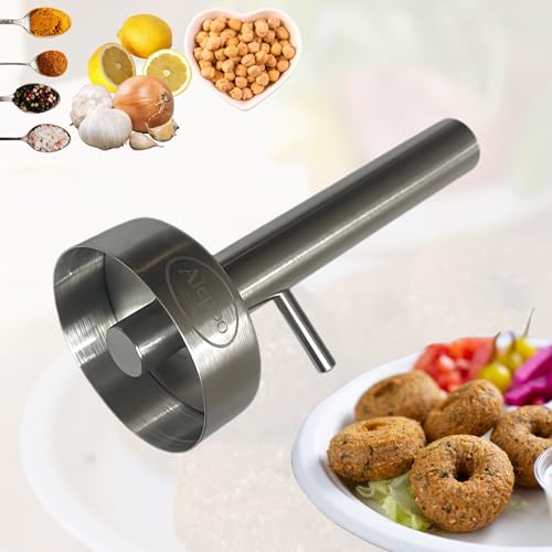 Falafel-Maker, Edelstahl, Premium-Qualität, große Größe, Donut-Form, Falafel-Form, 5,75 cm Durchmesser (1)