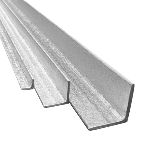 KREILLER feuerverzinkter Winkelstahl Stahl Winkelprofil verzinkt MaterialType Stahl - 1m, Größe 40 x 40 x 4 mm