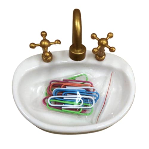 Wasserhahn-Spender, Büroklammer-Spender, Büroklammer-Spender, Miniatur-Möbel, Büroklammer-Halter, Schreibtisch-Schreibwaren-Büroklammer-Spender, Pinnnadeln, Büroklammer-Spender, Zubehör Papierklammer