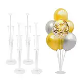 4 Stück Ballonständer Luftballon Ständer Balon Stander Ballonhalter Luftballon Stäbe Set Ballonständer für Luftballons, Weihnachtsdeko, Geburtstagsdeko, Hochzeitsdeko, Tischdeko und Party Deko