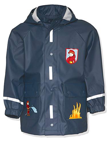 Playshoes Wind- und wasserdicht Regenmantel Regenbekleidung Unisex Kinder,Feuerwehr,128