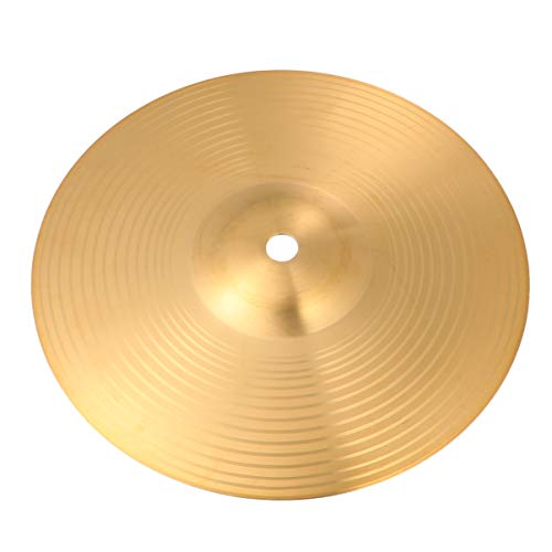 Healily Hi-Hat Becken Hi Hat Paar Trommeln Teil Musikinstrument Zubehör, Messing, goldfarben, 20 cm