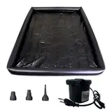 Liebesdecke Wasserdicht für Sex 180x200 Aufblasbares Erotik Bettlaken Sexdecke für Paare Weiche Wasserfeste Decke für Sex BDSM Liebesbett mit Elektrischer Luftpumpe EU-Stecker