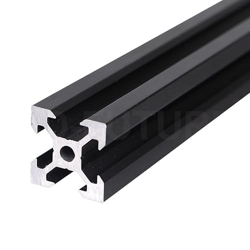 MNUPL 1PC SCHWARZ 2020 V-Slot Europäischen Standard Eloxiertem Aluminium Profil Extrusion Linear Schiene for CNC 3D Drucker(100mm)