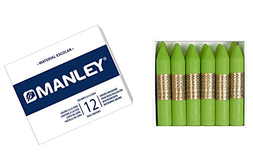 MANLEY 47 – Wachsmalstifte, 12 Stück