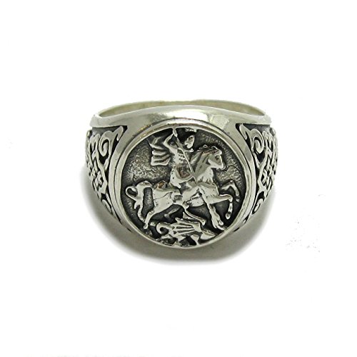 Sterling silber 925 herren ring St. Georg R001779