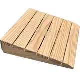 PP-Vic Rollstuhlschwelle Rampe, Hölzerne Behindertenrampe, Eingangsübergangsrampe, Hausstieframpe-Rampe, Idealer Barriere-Freier Zugangshelfer,30.8×30×13cm