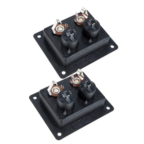 SOLUSTRE 2 Stück Box Lautsprecher Hintere Verdrahtungsplatine Anschlüsse Für Subwoofer Lautsprecher Lautsprecher Binding Post Hub Für Quadratische Klemme Quadratische Klemme
