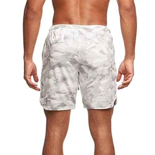 Herren Kurze Regular Lässige Shorts für Herren, Shorts, Sportshorts für Herren, modische, lässige Shorts, Urlaubsshorts am Meer, Strandshorts, lässige, coole Shorts Herren Kurz Sport (White, XL)