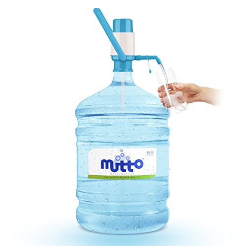 Mutto Premium Quellwasser Wassergallone 19 Liter frisch abgefüllt mit HANDPUMPE