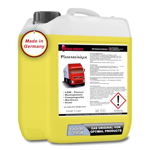 Planenreiniger LKW - Planen Bootsplanen Campingzelte Markisen Uvm! Konzentrat 5 Liter