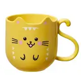 DFJOENVLDKHFE Zahnputzbecher und Mundwasserbecher: Tragbarer Mundwasserbecher for Familienreisen und Camping, modernes Design for das Badezimmer(Yellow)