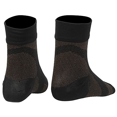 Kompressionssocken, Laufsocken, atmungsaktives Nylon, kupferfarben, bequem, elastisch, für Damen, Herren, für Sport(Kupfer, L/XL)