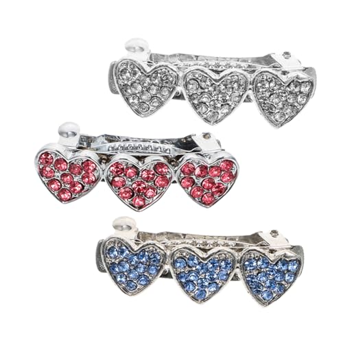 PEPLAYTAL 3Stücke Hundehairclips mit Niedliche Haarspangen für Katzen für Haustierfrisuren Partys Hochwertiges Legierungsmaterial