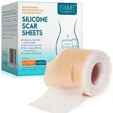 Silikonpflaster Für Narben(3mx4cm Rolle), Silicone Scar Tape, Silikon Narbenpflaster Wiederverwendbar, Rolle Narbenband Perfekt Für Die Kaiserschnittnarbe, Narben Entfernen, Narben Im Gesicht, Keloid