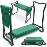 SEVERNO Garden Klappbarer Gartenknieschoner und Hocker, 3-in-1 Design, 60 x 27 x 49 cm, Grün