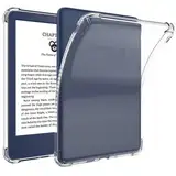 VOVIPO Transparente Hülle für 6" Kindle (11th Generation-2024/2022 Release), Ultra weiche Flexible TPU Haut Stoßstange Rückseite Cover Mit Verstärkte Ecken für Kindle 6 Zoll 2024-Clear