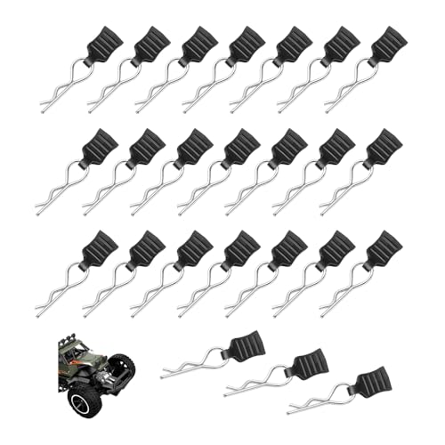 YZROHYI 24 PCS RC Auto Klammern 1/14 1/16 1/18 1/20,RC Karosserie Clips,RC Car Ersatzteile,Splinte Karosserieklammern,RC Körper Shell Pin,Ferngesteuertes Auto Ersatzteile Klammern,RC Modellbau Zubehör