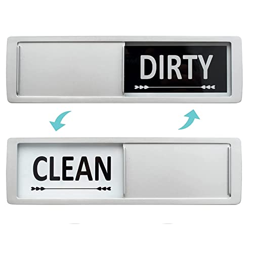 Sauber/Schmutzig Zeichen,Geschirrspüler Magnet-Schild,Clean/Dirty Sign, Dishwasher Magnet Spülmaschine Magnet Indicator Geschirrspüler Küchenzubehör Leicht lesen und verschieben (Herzpfeil)