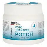KREUL 49951 - Foto Transfer Potch, 150 ml, trocknet seidenglänzend und transparent, zum Übertragen von Ausdrucken, Zeitungsausschnitten und auf verschiedene Untergründe