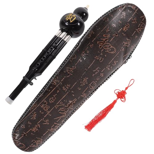 TOYANDONA 1 Satz Kürbisseide Loch für chinesische Instrumente Hulusi-Instrument traditionelle chinesische Flöte Musikinstrument Hulusi Anfängerflöte Kupfernickel Black Zufällige Farbe