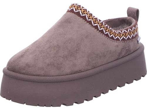 Tom Tailor Damen 8490220006 Slipper, mud, 39 EU