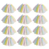 Csafyrt 12pcs Tüll Tisch Rock Weinflaschenabdeckungen Verstellbarer Mini -Tüllrock für Hochzeit Babyparty Ballett Geburtstagsfeier Dekorationen