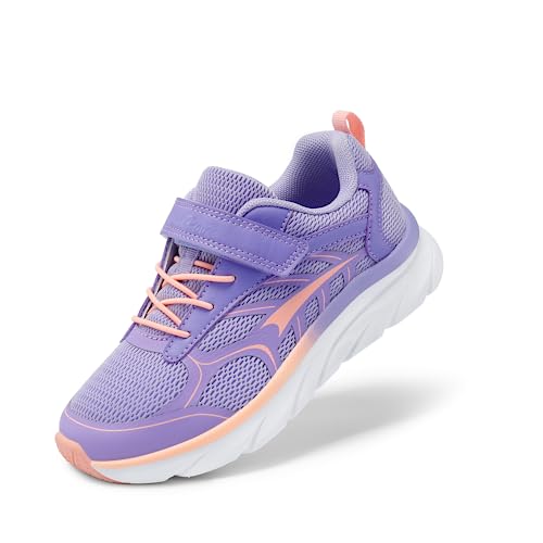 DREAM PAIRS Turnschuhe Jungen Mädchen Schuhe Kinder Sneaker Tennis Atmungsaktiv Laufschuhe Sportschuhe,Size 33.5,Purpur Rosa,SDRS2326K