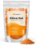 Wallbach 1 kg Silica Gel Orange Trockenmittel mit Indikator - Regenerierbar, Feuchtigkeitsabsorbierend für Elektronik, Werkzeug, Kleidung, 3D-Drucker I Kieselgel oder auch Kieselsäuregel